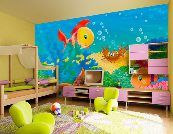 Parede decorada - Quarto infantil