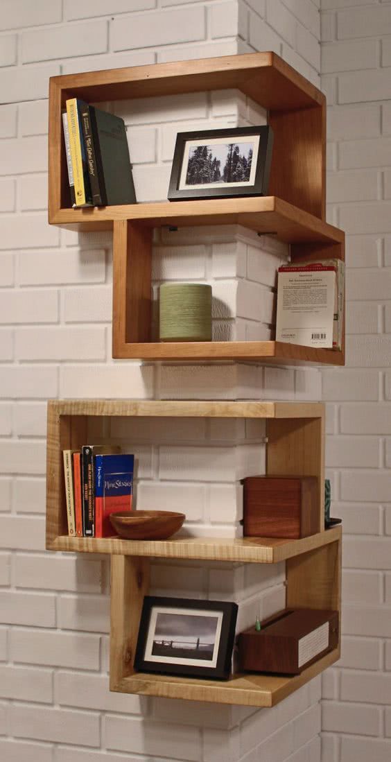 decoração com prateleira criativa