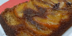 Receita de bolo de aveia com maçã