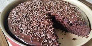 receita de bolo de chocolate na frigideira