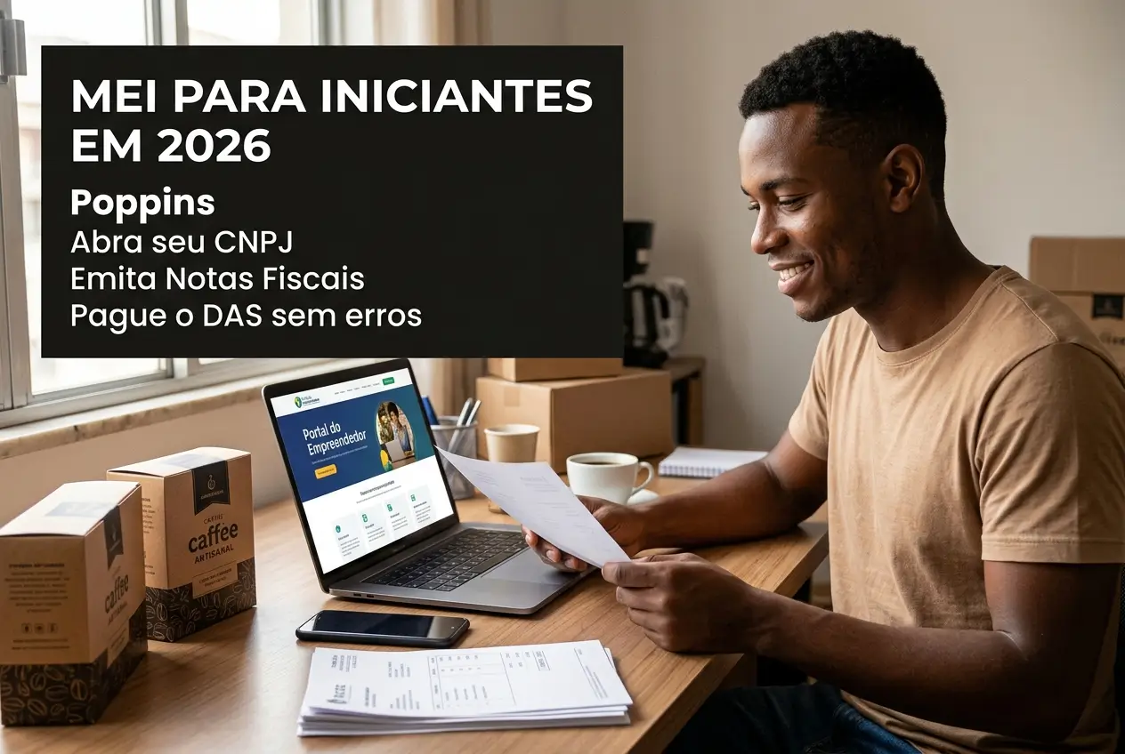 Jovem brasileiro estudando educação financeira 2026